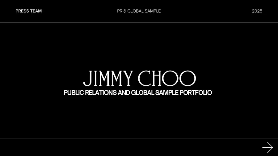 Jimmy Choo editorial publication, page 1 of 46