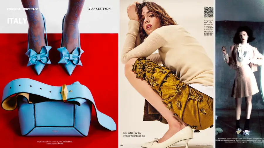 Jimmy Choo editorial publication, page 16 of 46
