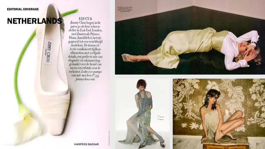 Jimmy Choo editorial publication, page 27 of 46