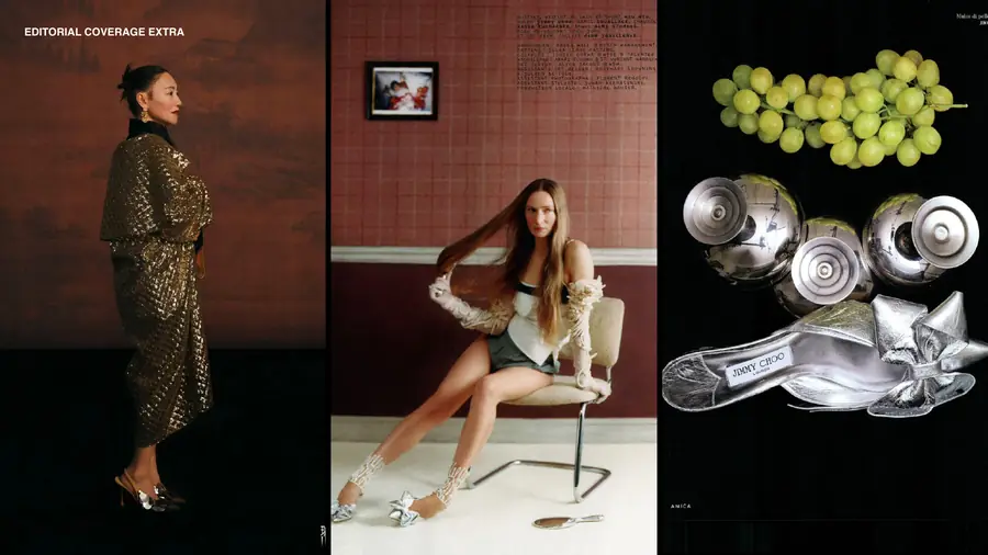 Jimmy Choo editorial publication, page 31 of 46
